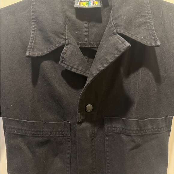Big Bud Press Short Sleeve Black Jumpsuit XS - Picture 6 of 7